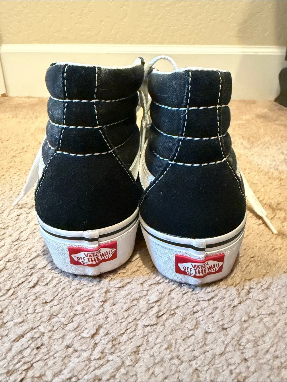 Vans Women’s Platform Sk8-Hi Black High-Top Skate Shoes